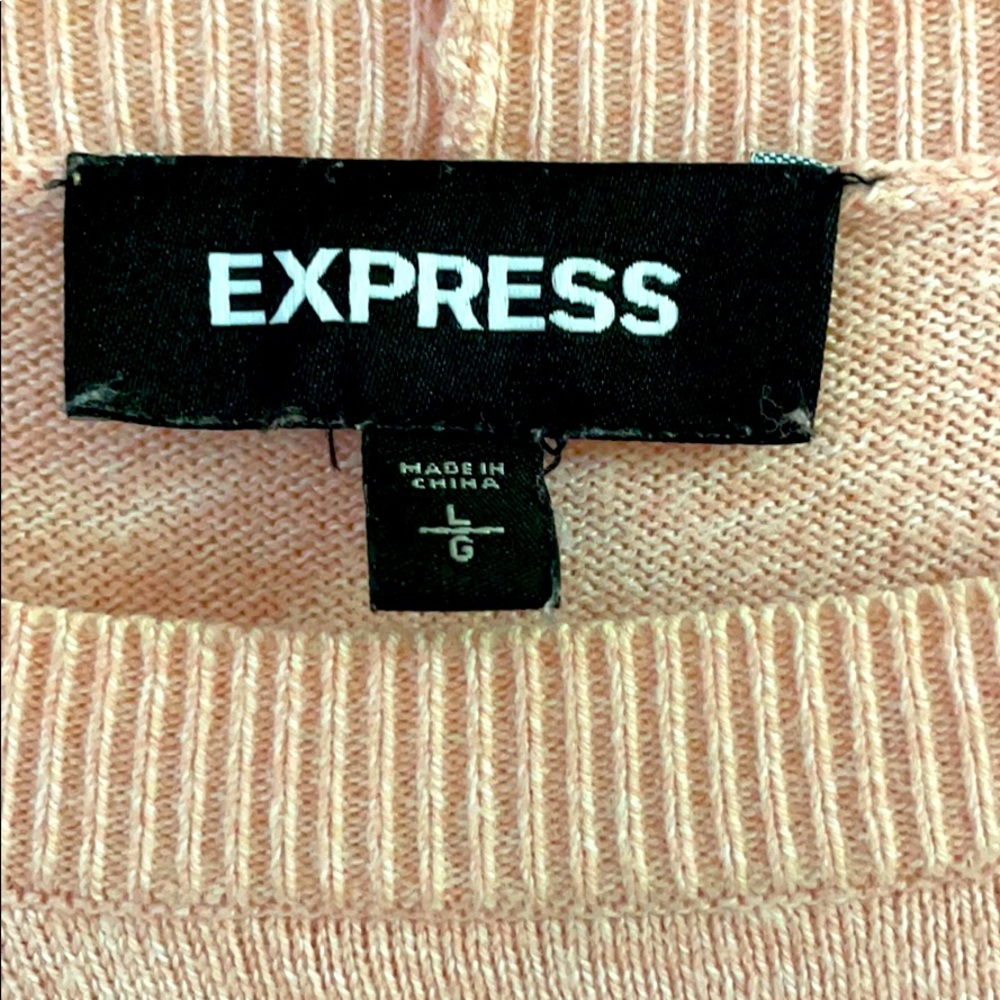 Express pink sweater...